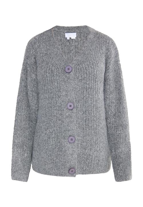 usha WHITE LABEL Cardigan 'Lynnea'  grå / mørkegrå