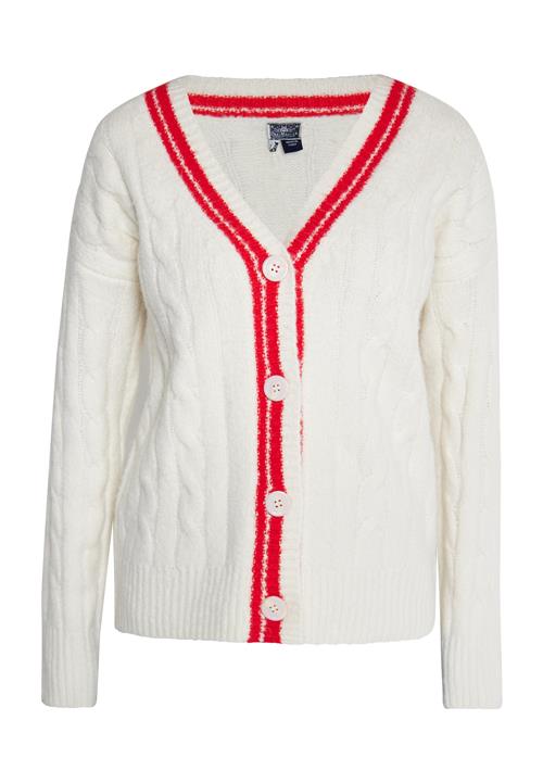 DreiMaster Maritim Cardigan  rød / hvid