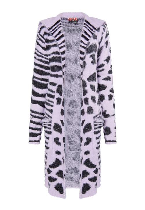 Se myMo ROCKS Cardigan 'Blonda'  pastellilla / sort ved About You