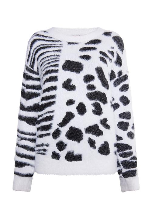 myMo ROCKS Pullover  sort / hvid