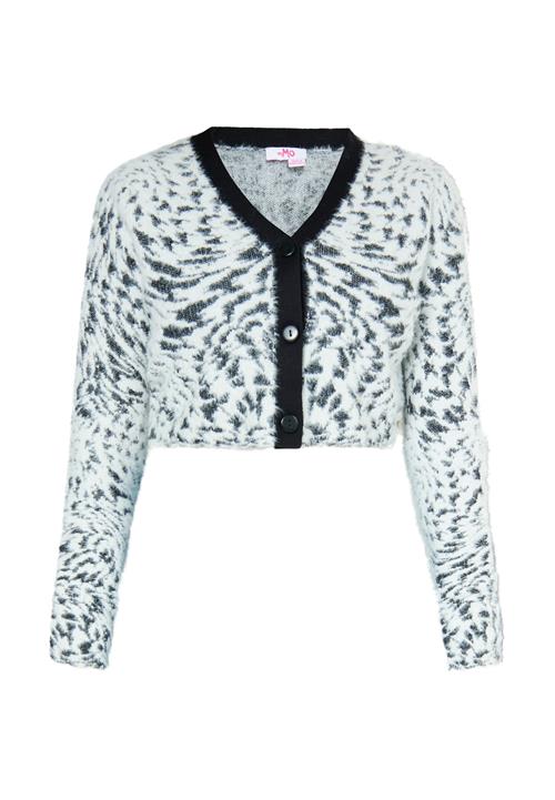 Se MYMO Cardigan  pastelblå / sort ved About You