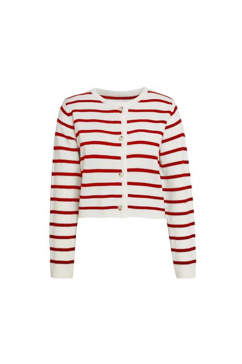 DreiMaster Maritim Cardigan  rød / uldhvid