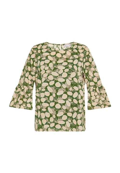 Usha Bluse  lysegul / oliven / græsgrøn