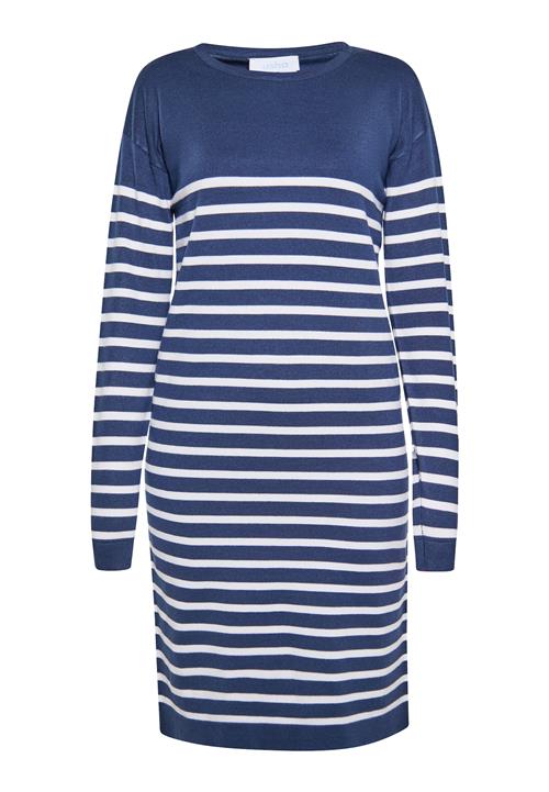 usha BLUE LABEL Strikkjole  marin / hvid
