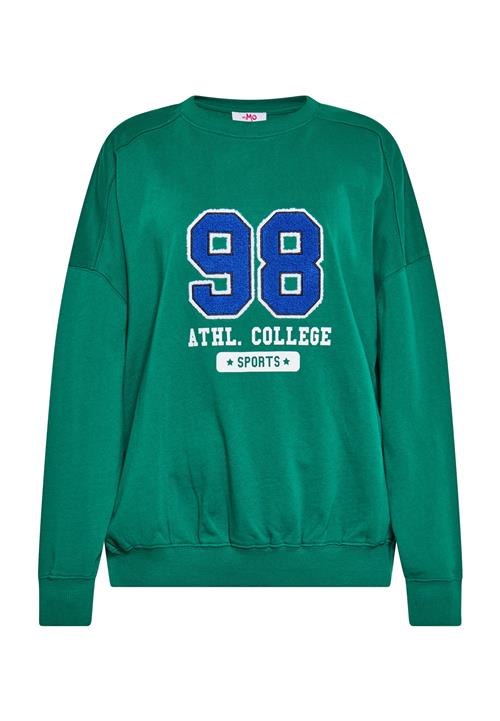 MYMO Sweatshirt  blå / mørkegrøn / hvid