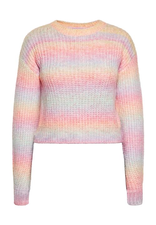 MYMO Pullover  lyseblå / orkidee / abrikos / koral