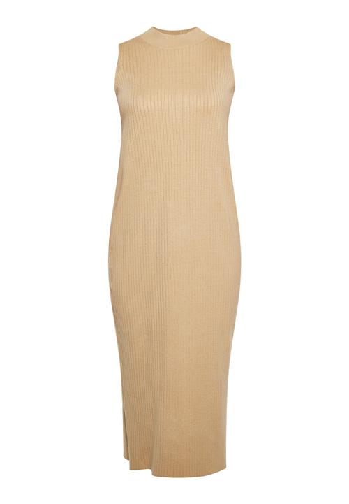 usha WHITE LABEL Strikkjole  beige