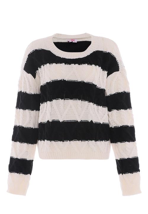 MYMO Pullover  sort / uldhvid