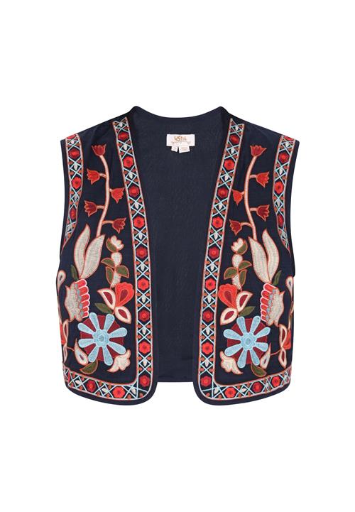 usha FESTIVAL Vest  beige / marin / kirsebærsrød
