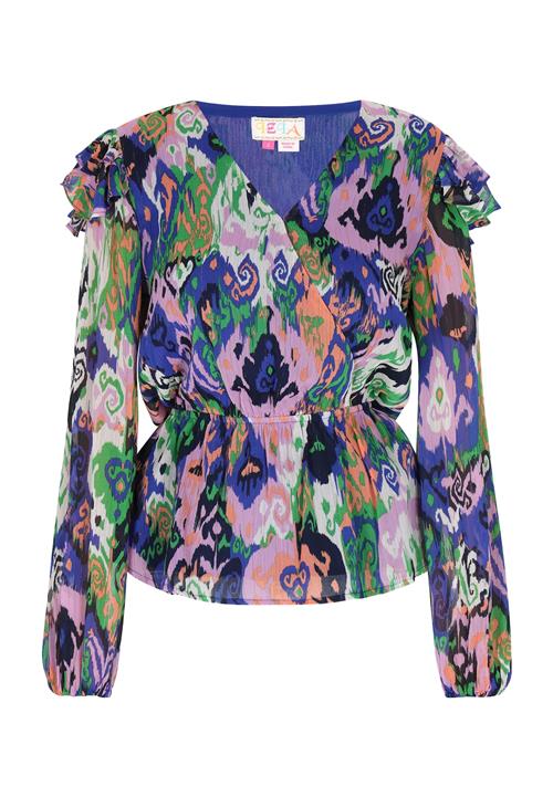 IZIA Bluse  koboltblåt / koral / pitaya / offwhite