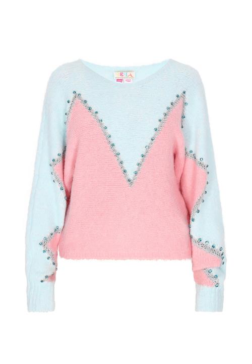 IZIA Pullover  pastelblå / lyserød / sølv