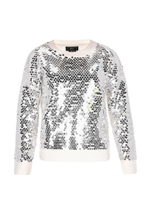 faina Pullover  sølv / offwhite