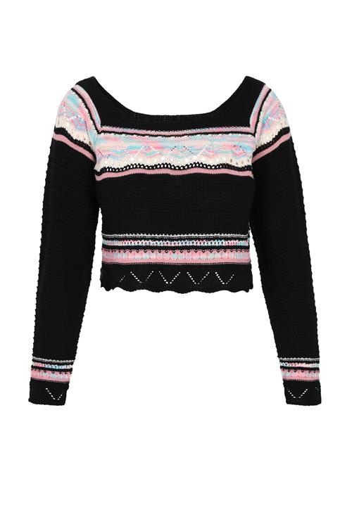 IZIA Pullover  lyseblå / lyserød / sort / hvid