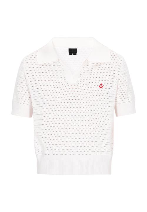 DreiMaster Klassik Pullover 'Classic Look'  rød / offwhite