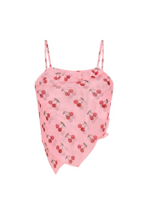 MYMO Overdel 'Spring Summer'  grøn / lys pink / kirsebærsrød