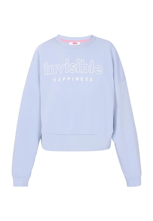 MYMO Sweatshirt 'Back to School'  lyseblå / hvid
