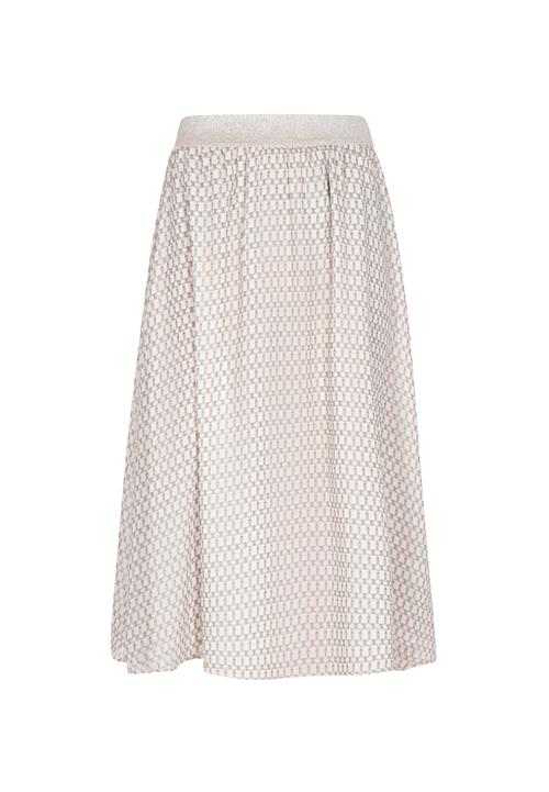 DreiMaster Klassik Nederdel 'Classic Look'  beige / basalgrå / sølv