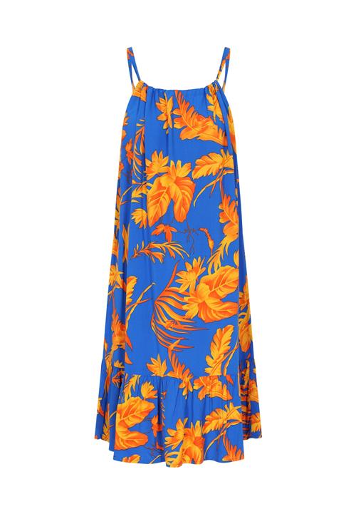 IZIA Sommerkjole 'Spring Summer'  royalblå / orange / mandarin