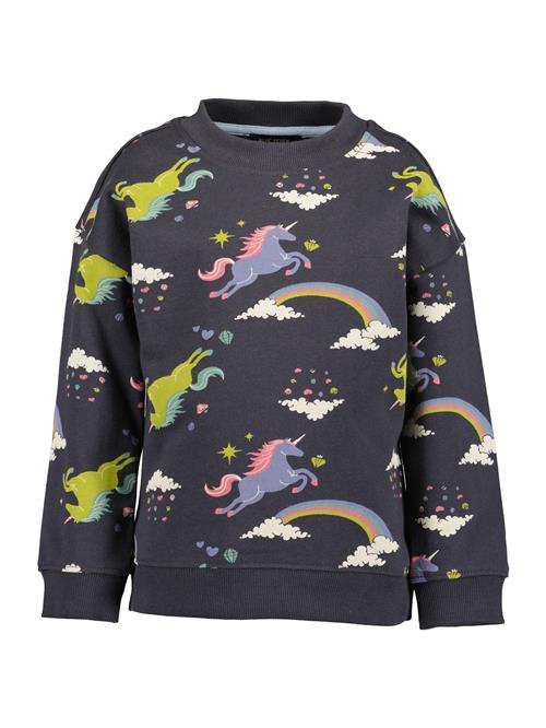 BLUE SEVEN Sweatshirt  antracit / lilla / pink / hvid