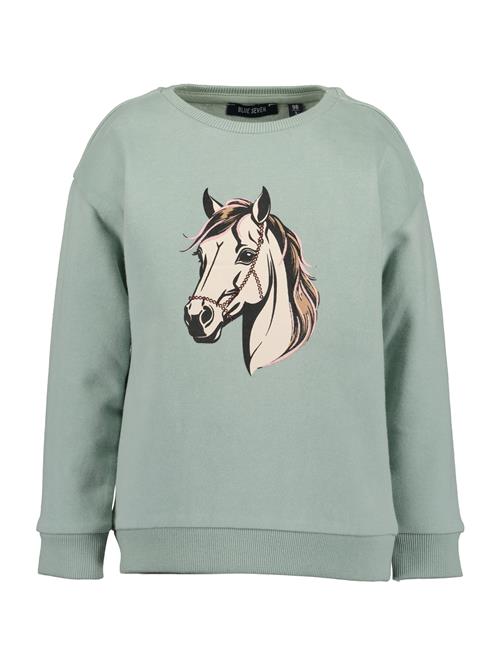 BLUE SEVEN Sweatshirt  ecru / brokade / pastelgrøn / sort