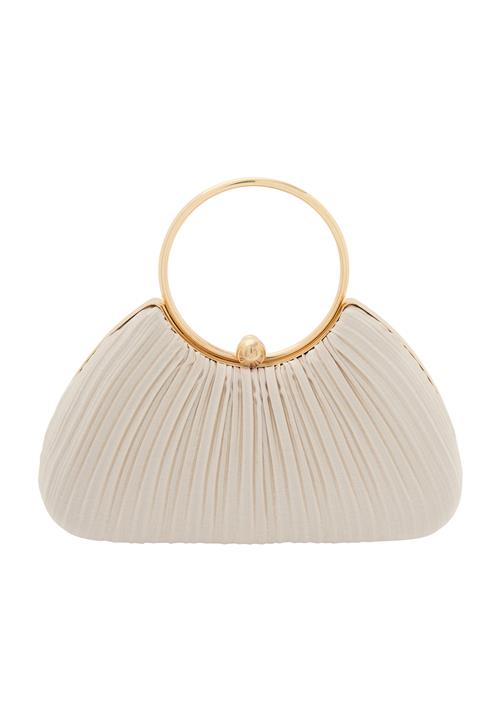 faina Clutch 'Elegant'  lysebeige / guld