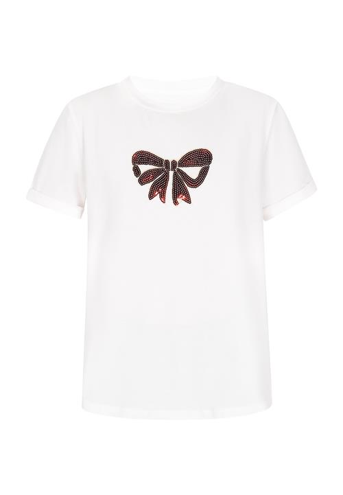 swirly Shirts 'Trendy'  mørkerød / hvid