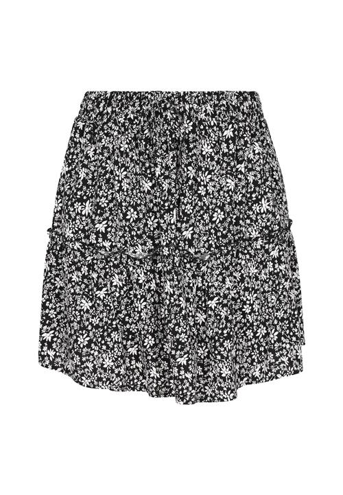 swirly Nederdel 'Back To School'  sort / hvid
