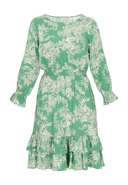 FELIPA Kjole 'Fashion Look'  grøn / offwhite