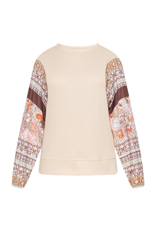 FELIPA Shirts 'Fashion Look'  beige / mørkebrun / gul / hvid