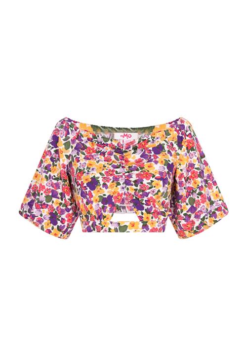 swirly Overdel 'Spring Summer'  gul / lilla / lavendel / hvid