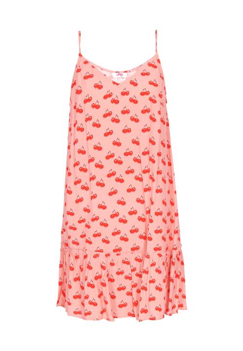 swirly Sommerkjole  koral / rød / hvid