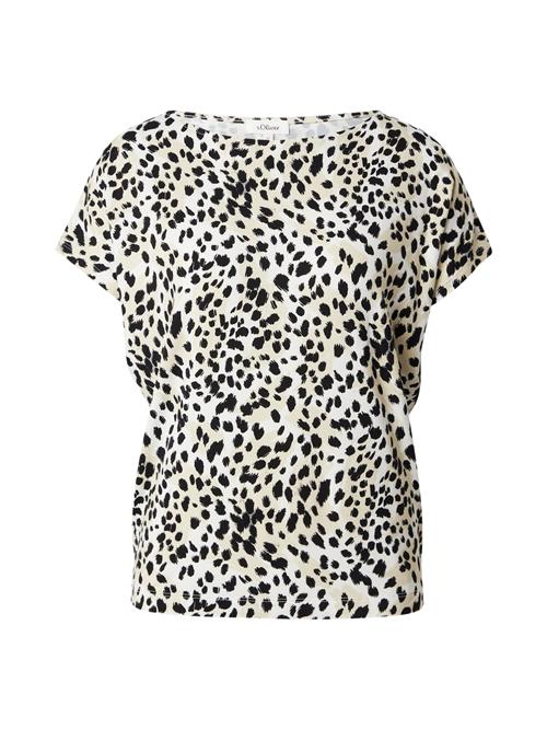 s.Oliver Shirts  creme / sort / hvid