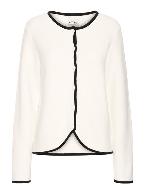 Se ICHI Cardigan 'IHBRIAC'  creme / sort ved About You