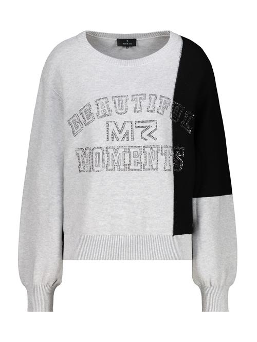 monari Pullover  grå / sort / sølv