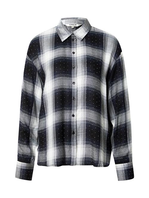 ONLY Bluse 'ONLRILEY'  navy / hvid