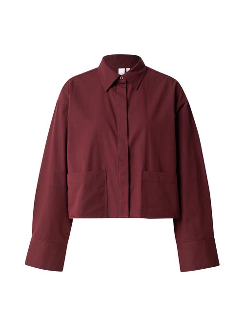 YAS Bluse 'YASLEE'  vinrød
