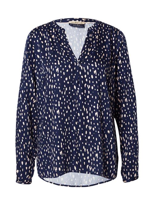 Smith&Soul Bluse 'Vince'  ecru / marin