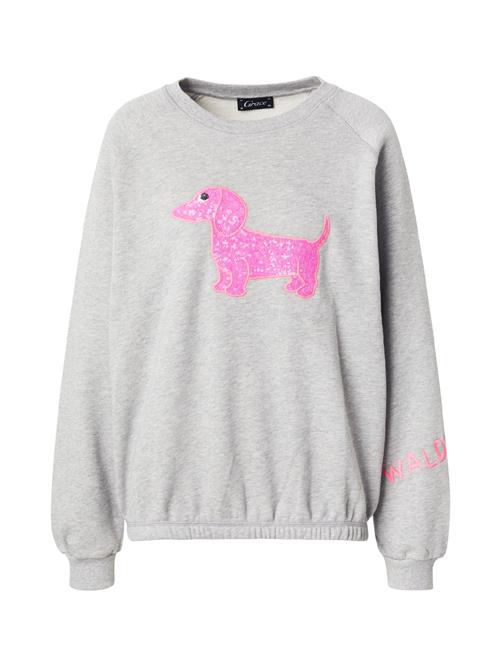 Grace Sweatshirt 'WALDI'  grå-meleret / lys pink