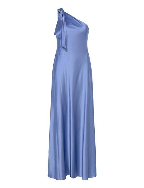 Satin Charmeuse -Shoulder Gown Lauren Ralph Lauren Blue