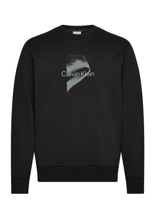 Raised Gel Logo Sweatshirt Calvin Klein Black