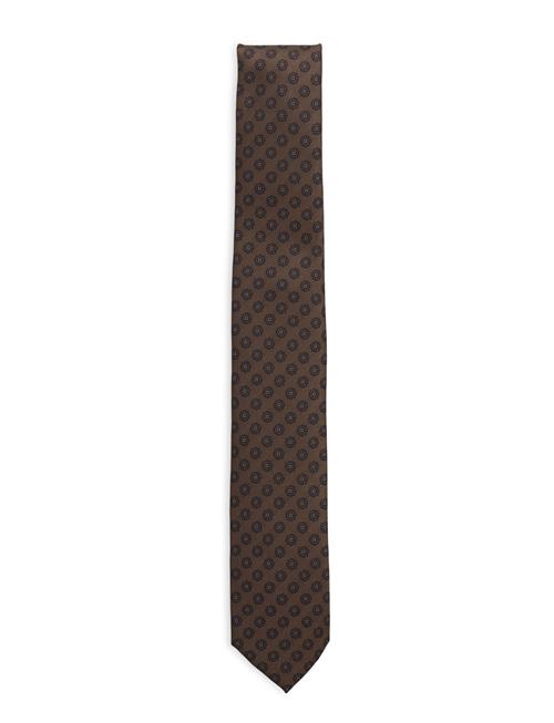 Tie With Pattern 7 Cm Lindbergh Black Brown