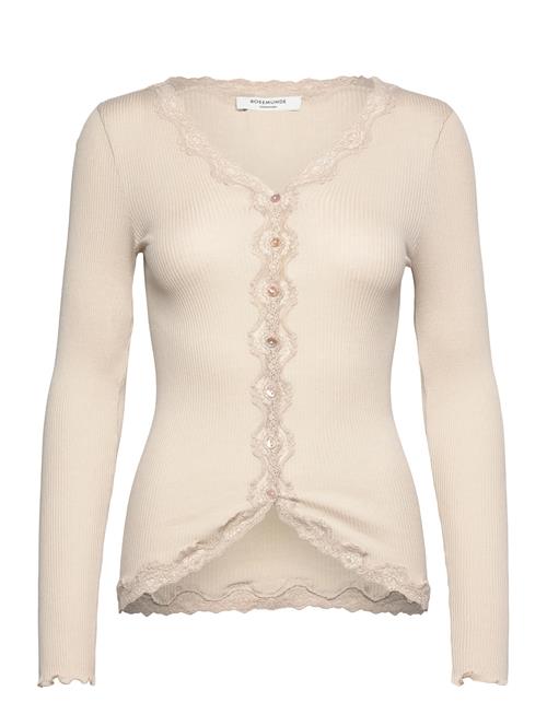 Rwbabette Ls V-Neck Regular Lace Ca Rosemunde Cream
