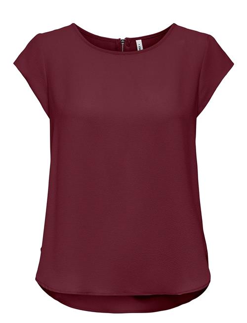 Onlvic S/S Solid Top Noos Wvn ONLY Burgundy