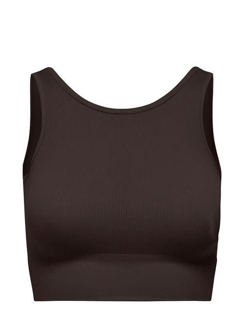 Onpjaia Un Sl Seam Short Top Noos Only Play Brown