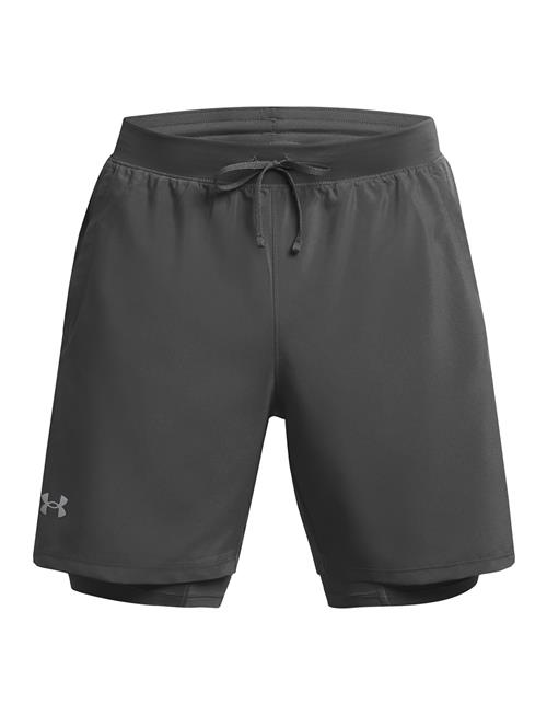 Se Ua Launch 7'' 2-In-1 Shorts Under Armour Grey ved Booztlet