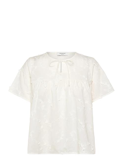 Rwella Ss Regular Blouse Rosemunde Cream
