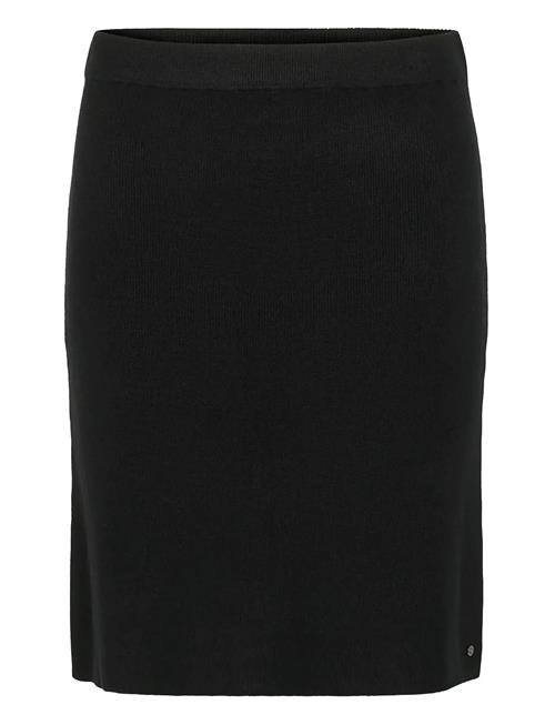Crdela Knit Skirt Cream Black