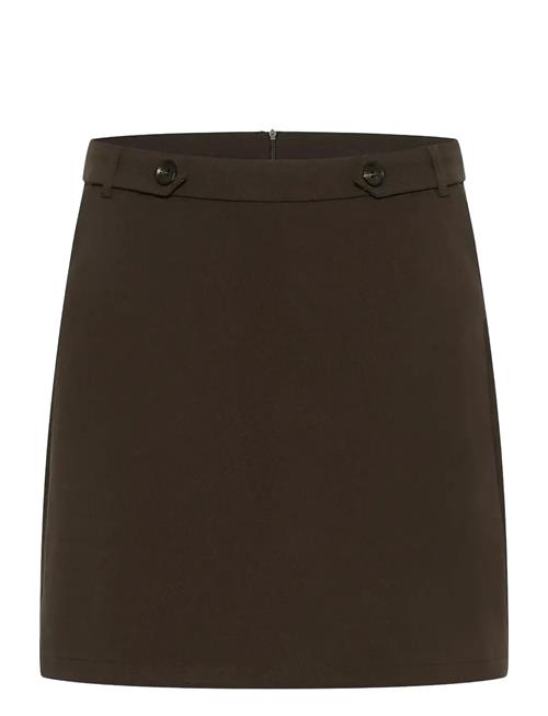Kamerle Button Skirt Kaffe Brown
