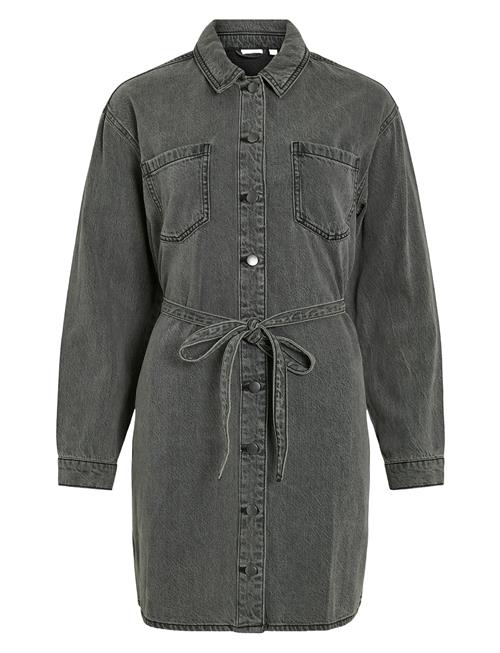 Vikiki L/S Denim Shirt Dress Dgd Vila Grey