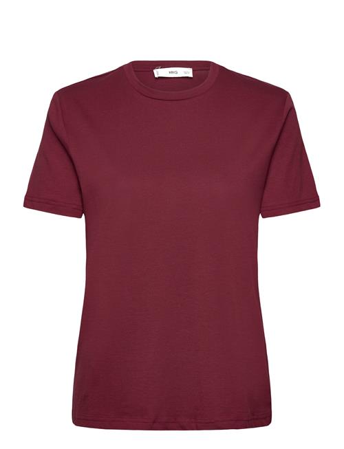 Cotton Short-Sleeved T-Shirt Mango Red